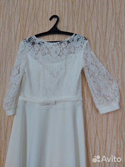 Свадебное платье 48 50 бу