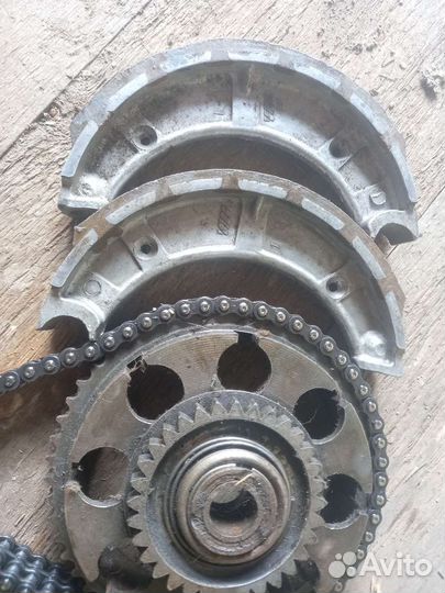 Корзина сцеплния, тормозные колодки