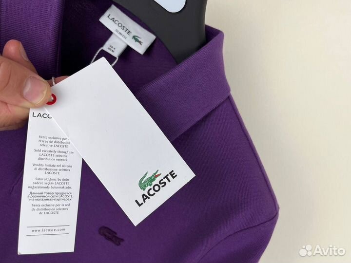 Хлопковая футболка поло Lacoste