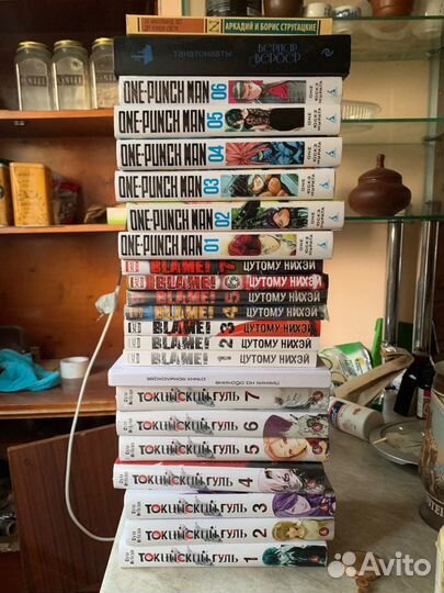 Манга One-punch man, Tokyo ghol, Blame, книги