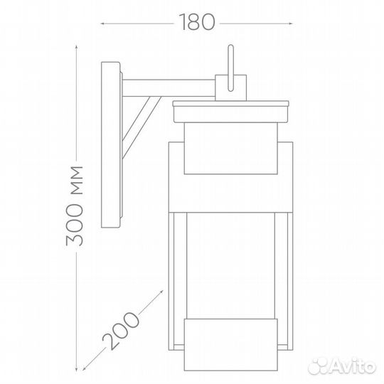 Светильник уличный на стену дома PL530 11889