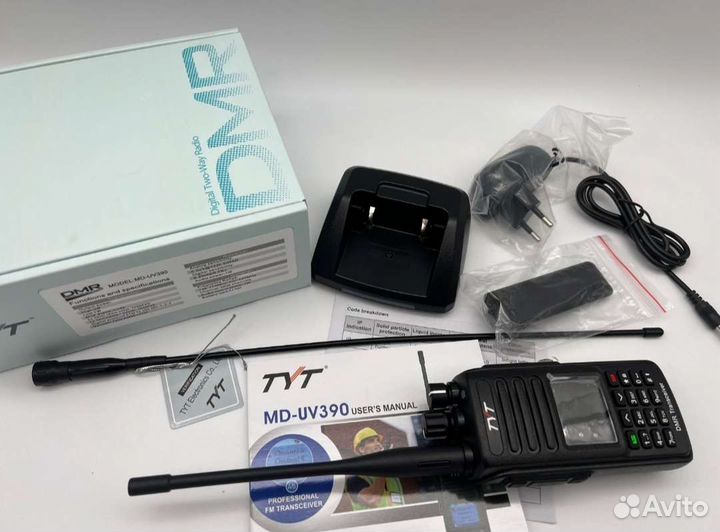 Цифровая рация TYT MD-UV 390 DMR aes256 с type-c