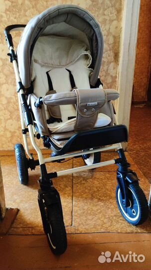 Коляска Adamex Champion Alu 2 в 1 цвет капучино