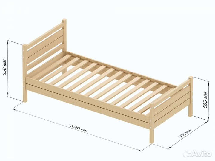 Кровать односпальная