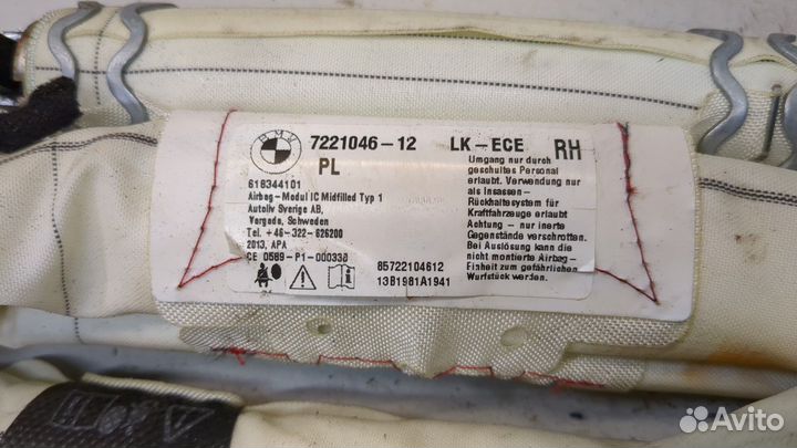 Подушка безопасности боковая правая BMW 1 F20, F21