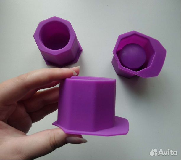 Силиконовая форма для подсвечников