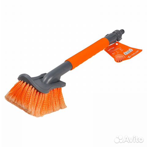 Щетка для мытья с насадкой для шланга, с мягкой ра