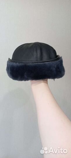 Мужская кожаная кепка