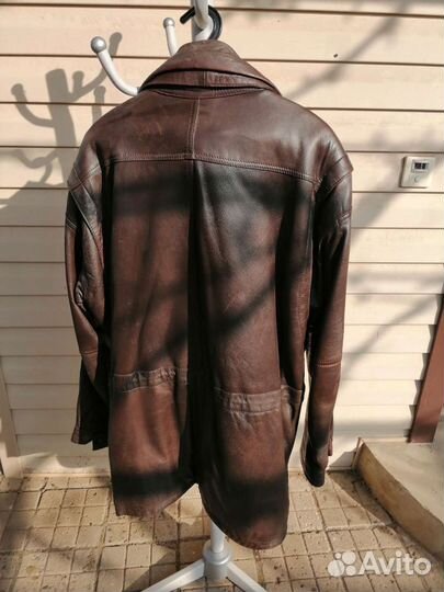 Кожаная куртка мужская 54-56