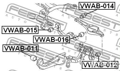 С/бл рычага VW audi A3 seat skoda Octavia задней п