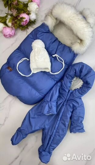 Конверт зимний новорожденному