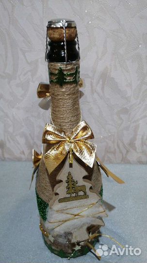 Украшение бутылок