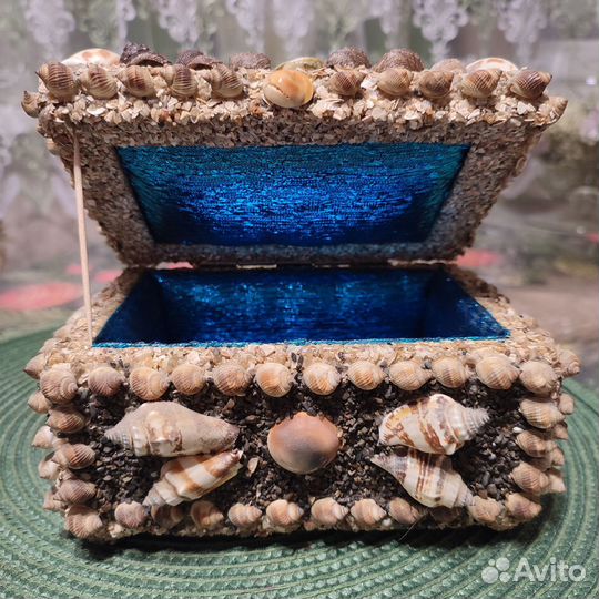 Шкатулка из ракушек Таиланд ручная работа