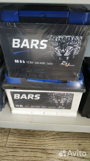 Аккумулятор автомобильный bars 62Ah 550A (EN)