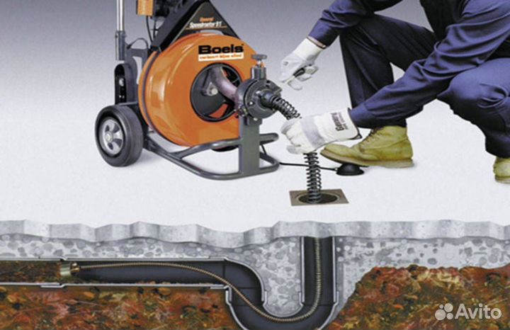 Чистка труб электромеханическим способом