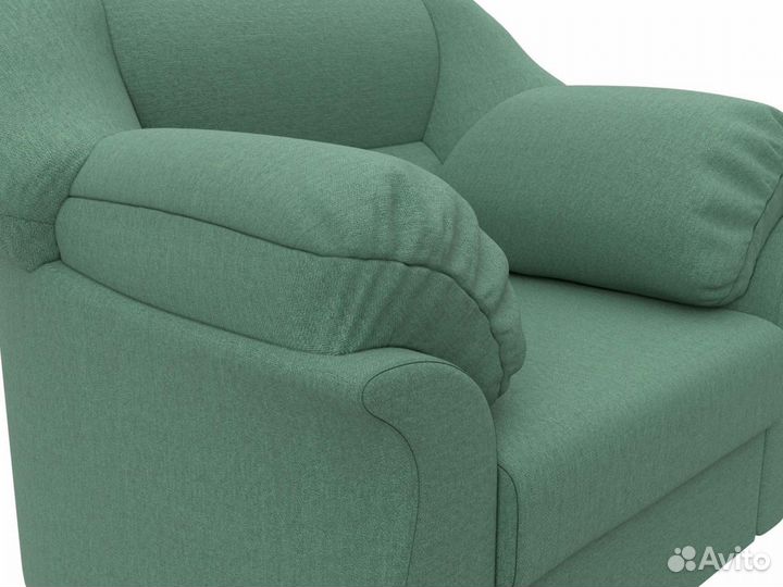 Кресло Карнелла, рогожка, амур зеленый. Москва