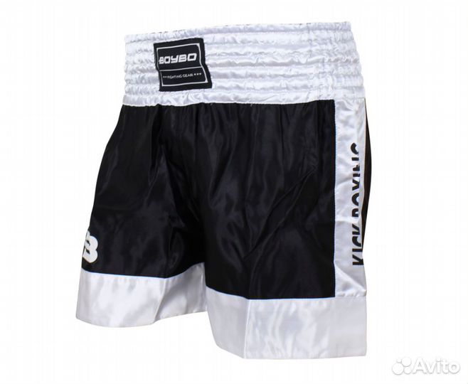 Шорты для кикбоксинга BoyBo (черный, M)