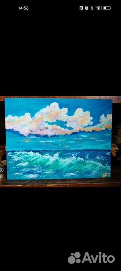 Картина на картоне акрилом 40:50см