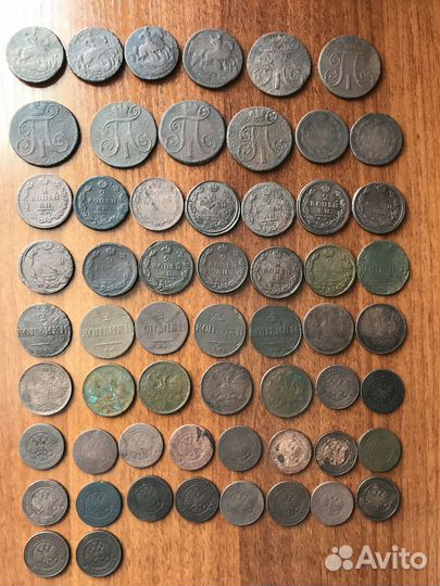 Монеты - Российская империя, оригиналы 100