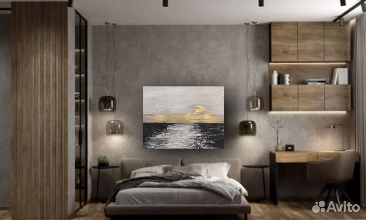 Картина акрил на холсте абстракции