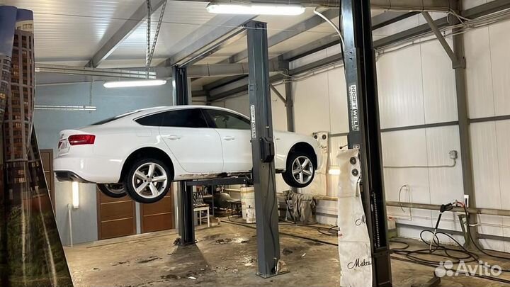 Мойка днища автомобиля. Пескоструйная обработка