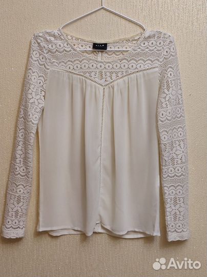 Блузка шифоновая, прозрачная, р. 42-44