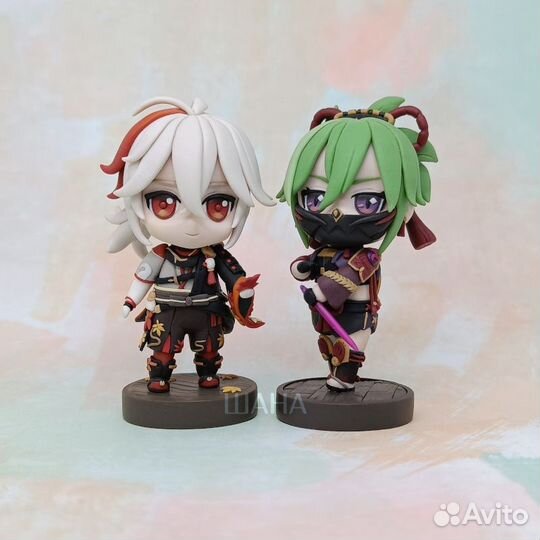 Аниме фигурки ручная работа чиби Genshin Impact