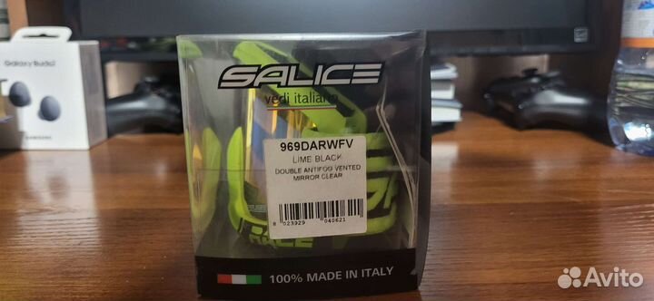 Горнолыжные очки salice lime black