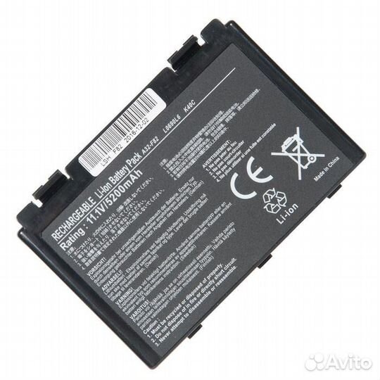 Аккумулятор для ноутбука Asus K40, K50, K70, F82