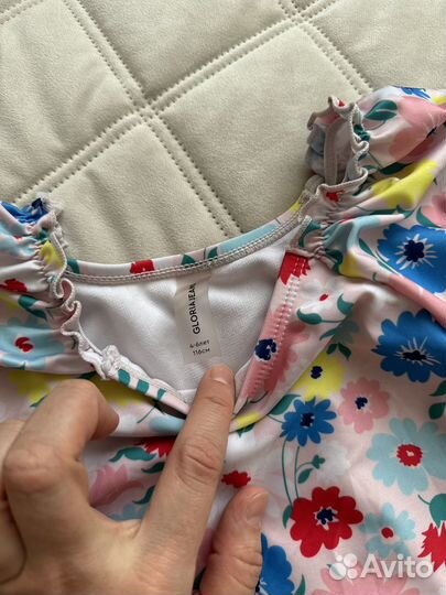 Купальник для девочки слитный Gloria jean р.116