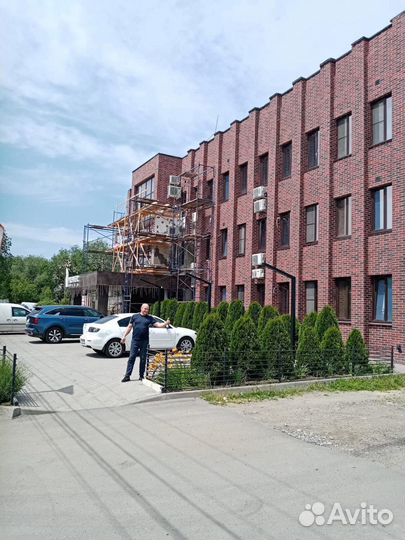 Гибкий кирпич на сетке для отделки