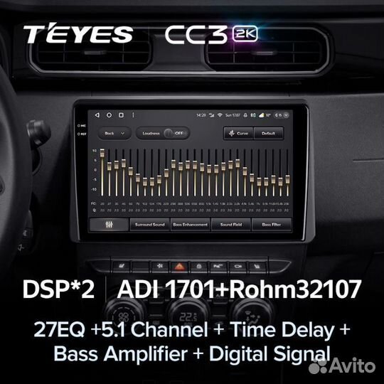 Магнитола Teyes CC3 2K 6/128 Renault Arkana 19-22