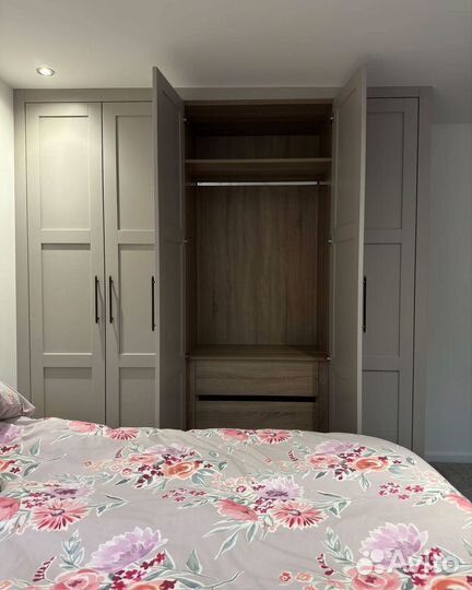 Шкаф распашной с фрезеровкой