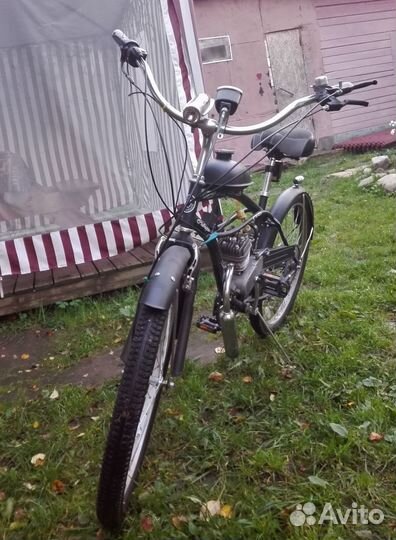 Велосипед с бензиновым мотором F80 (80 см3)