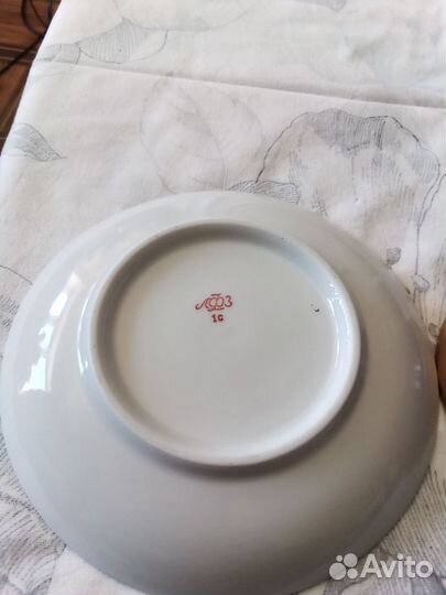 Чашка с блюдцем лфз cobalt