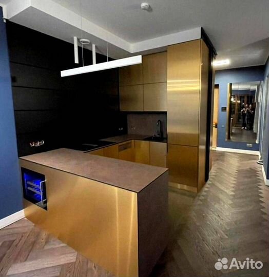 Кухонный гарнитур угловой матовый