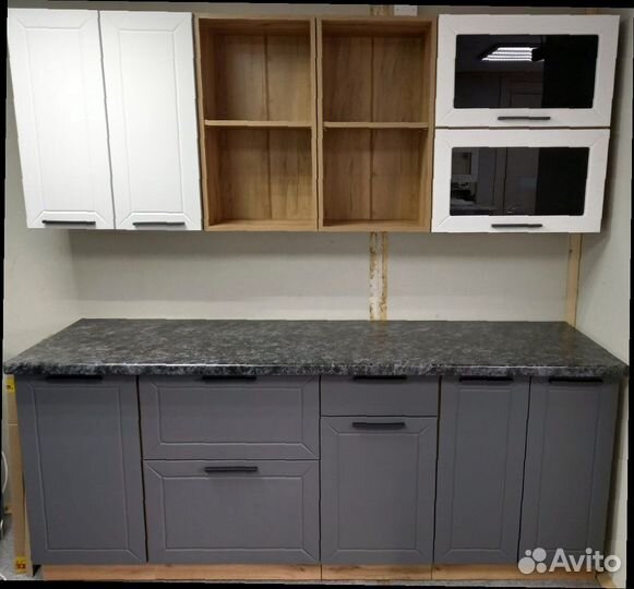 Кухня серая модульная новая