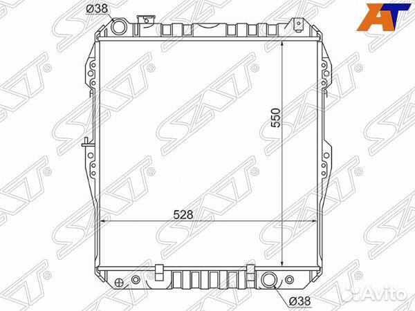 Радиатор toyota hilux/surf N13 88-97, toyota hilux