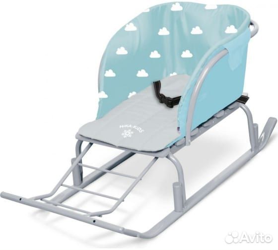 Сиденье сс2-1/8 б/чехла д/ног С облачками голубой