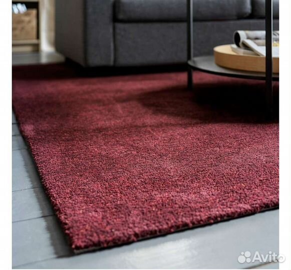 Ковер икеа тювельсе, темно-красный, 2.4 х 1.7 м