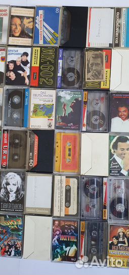 Старые аудиокассеты разные - 84 штуки