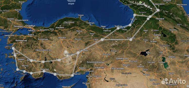 Маршрут для путешествия, план поездки