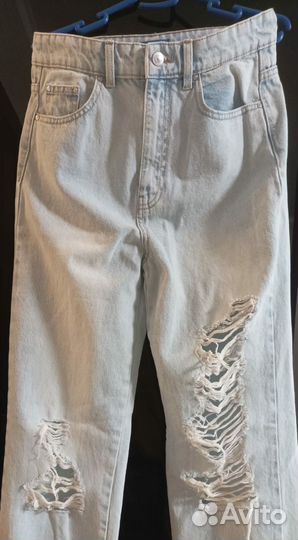 Sinsay Джинсы женские с дырками 46