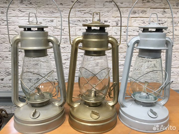 Отрестоврированная керосиновая лампа