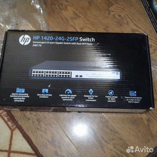 Новый сетевой коммутатор HP 1420-24G-2SFP