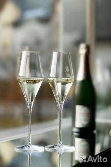 Бокалы для шампанского из хрусткоьного стекла