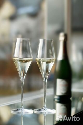 Бокалы для шампанского из хрусткоьного стекла