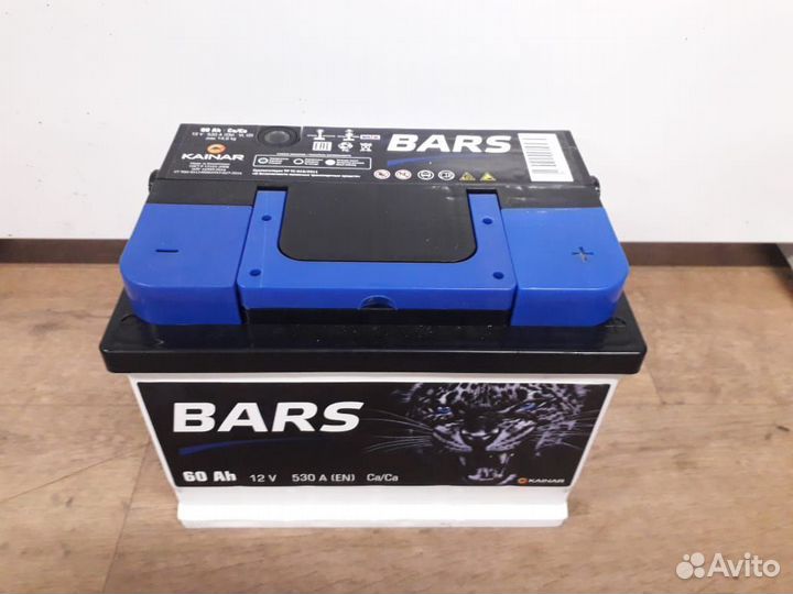Аккумулятор на Форд 60 Ач низкий Bars