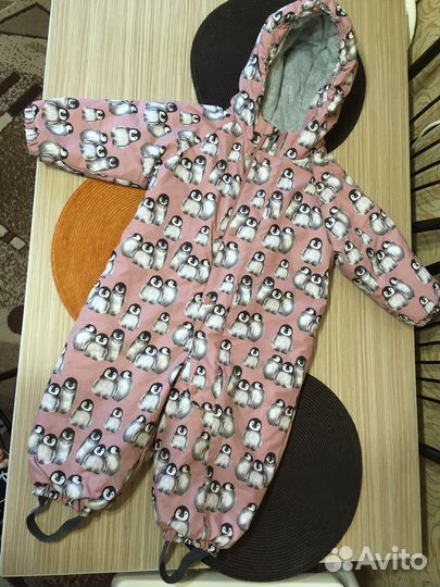 Зимний комбинезон для девочки 86