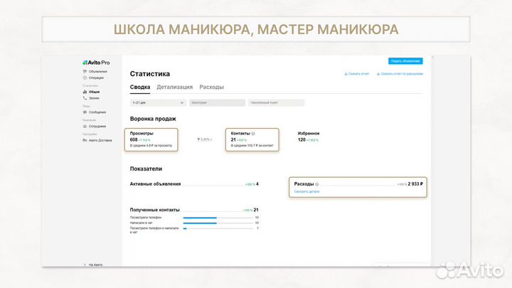 Авитолог по услугам